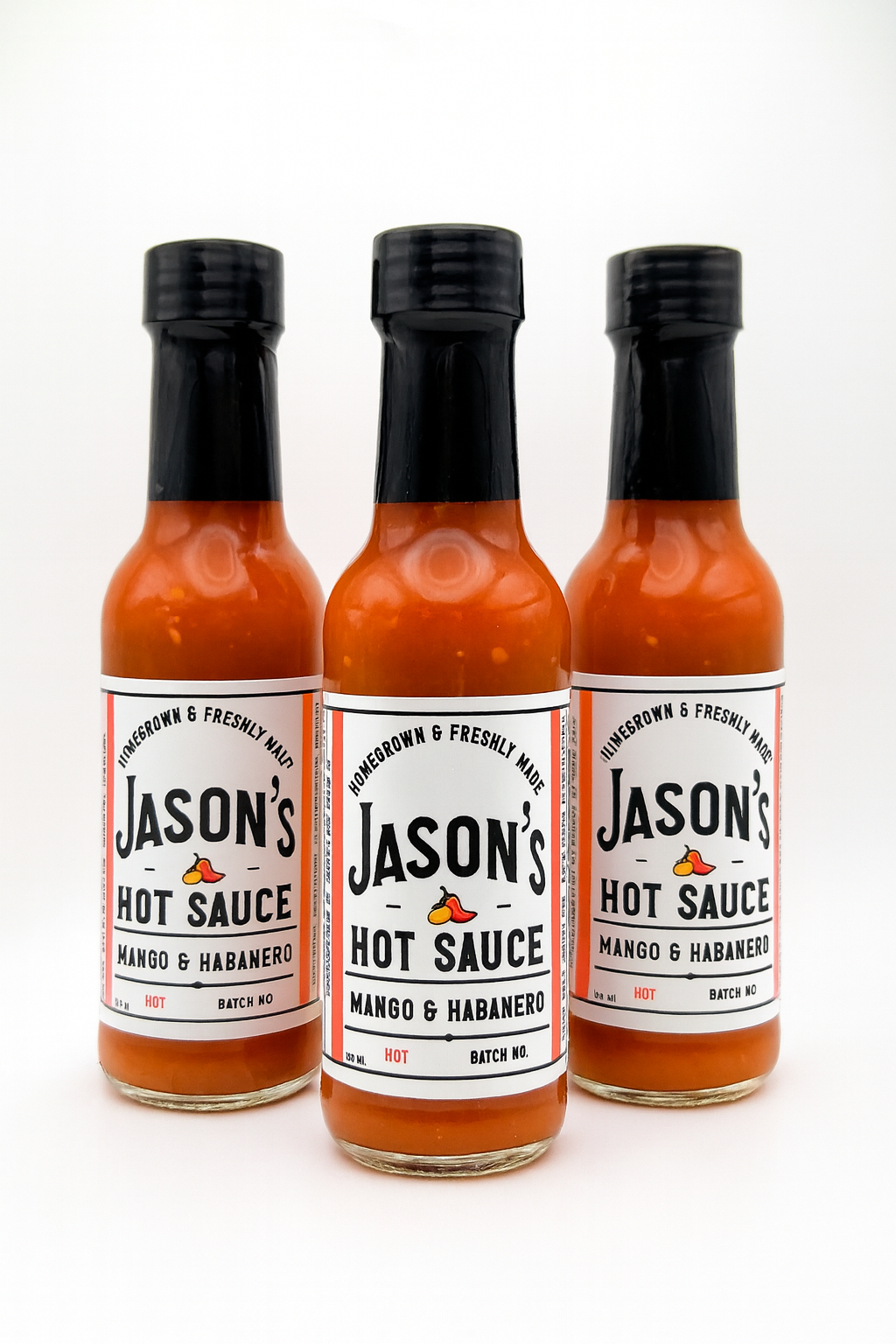 Jason's Mango & Habanero Hot Sauce 3-Pack