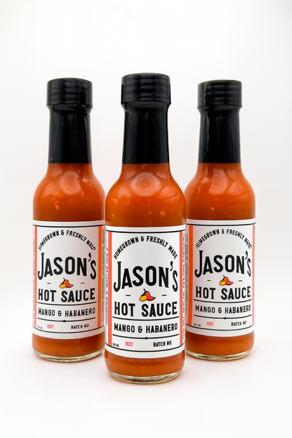 Jason's Mango & Habanero Hot Sauce 3-Pack
